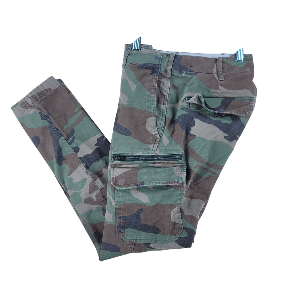 Abercrombie & Fitch Cargo Pants Mens 30x32 (Fits 30x29.5) Camo Felix Skinny